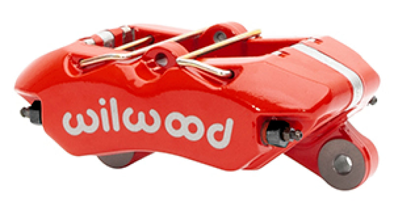 WIL Dynapro Caliper - Wilwood Caliper-Forged Dynapro 5.25in Mount/ 4 - 1.98in Pistons/ .81in x 13.06in. Rotor - Red