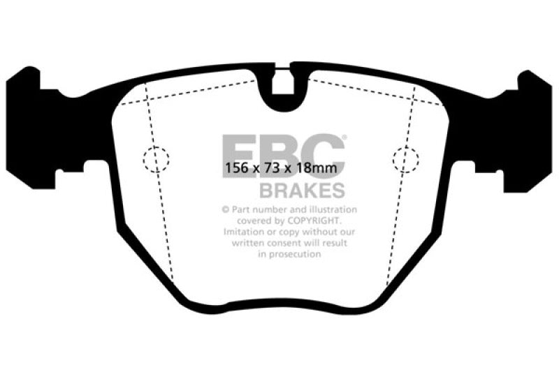 EBC Greenstuff Brake Pad Sets - EBC 00-06 BMW X5 3.0 Greenstuff Front Brake Pads