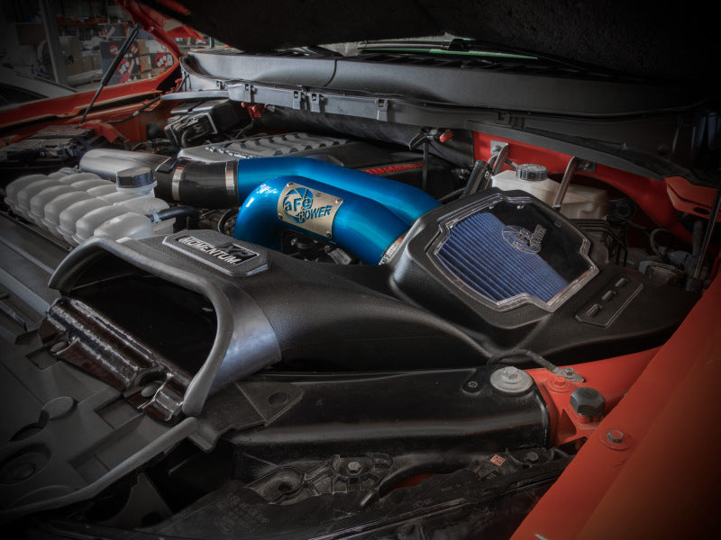 AFE Momentum XP Cold Air Intakes - aFe 21-22 Ford F-150 Raptor V6-3.5L(tt) Momentum XP Cold Air Intake System - Blue w/ Pro 5R Filter