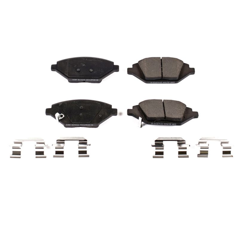 PSB Z17 Evolution Brake Pads - Power Stop 16-19 Chevrolet Spark Front Z17 Evolution Ceramic Brake Pads w/Hardware