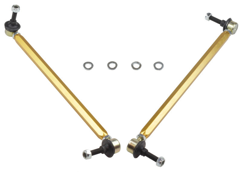WL Sway Bar Links - Whiteline 10+ Chevy Camaro FR Coupe Front Sway Bar - Link Assy H/D Adj Steel Ball (360mm C to C)