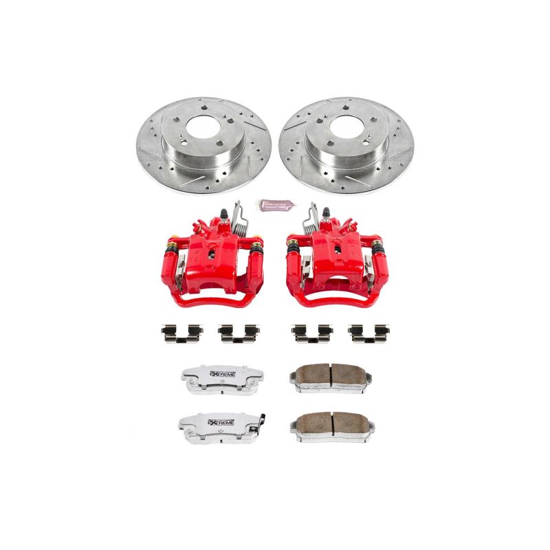 PSB Z26 Street Kit w/Cals - Power Stop 2001 Infiniti I30 Rear Z26 Street Warrior Brake Kit w/Calipers