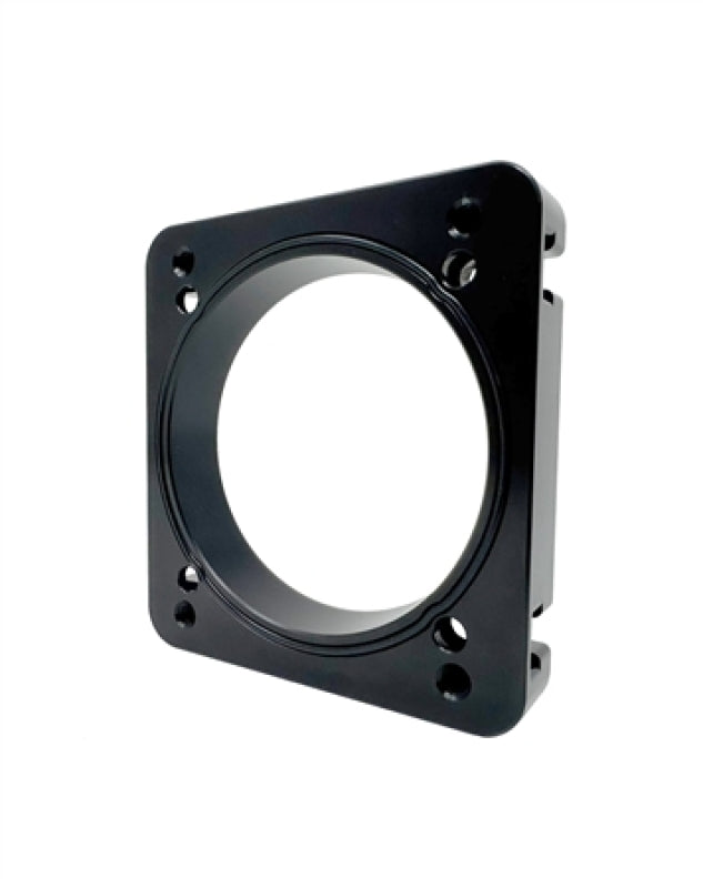 TQS Throttle Body Adapters - Torque Solution 06-21 Subaru STI EJ Big Bore Manifold Big Bore 76mm Throttle Body Adapter - Black