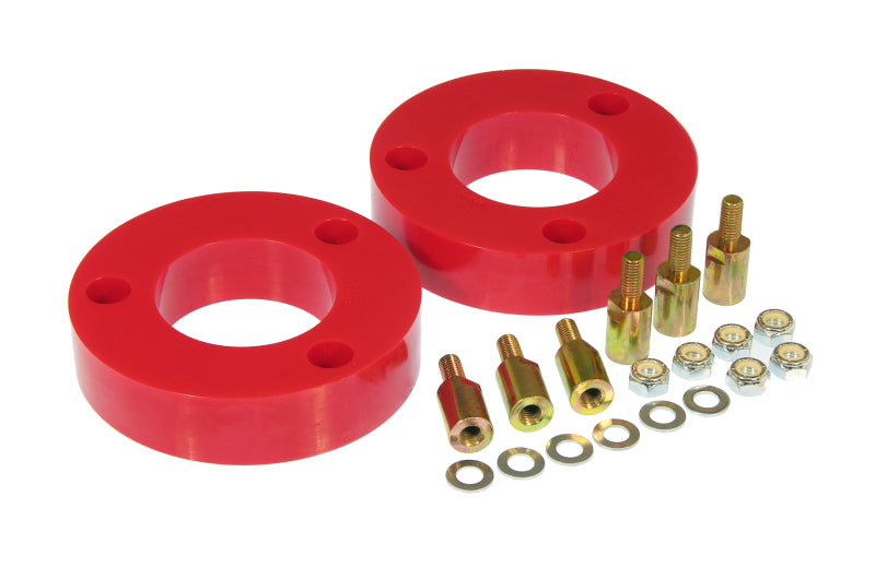 PRO Coil Spring Isolator - Red - Prothane 09+ Ford F150 Front Coil Spring 2in Lift Spacer - Red