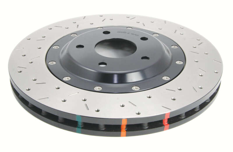 DBA 5000 Slot&Drill Rotors - DBA 05-12 Corvette C6 w/Z06 pkg Front Drilled & Slotted 5000 Series 2 Pc Rotor w/ Black Ha