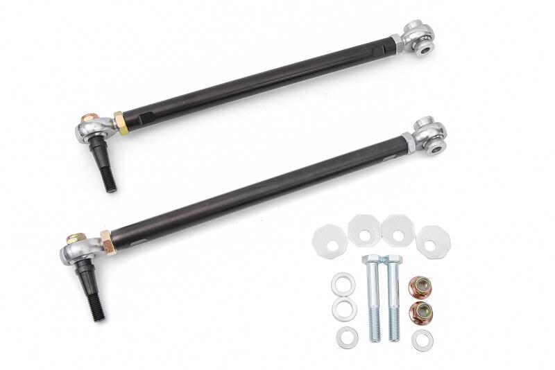 BMR Toe Rods - BMR 14-19 Chevrolet Corvette Toe Rods For 15in Conversion Kit - Black Anodized