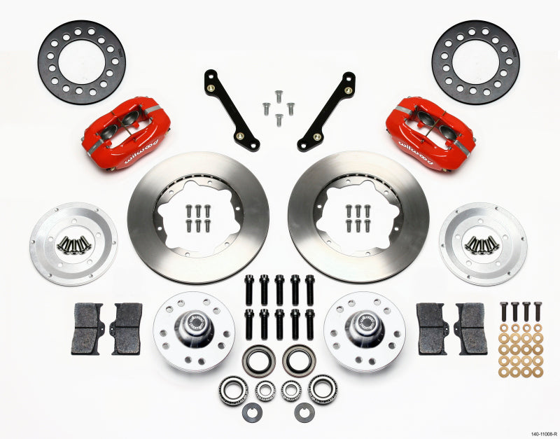 WIL Dynalite Brake Kit - Wilwood Forged Dynalite Front Kit 11.00in Red 79-81 Camaro