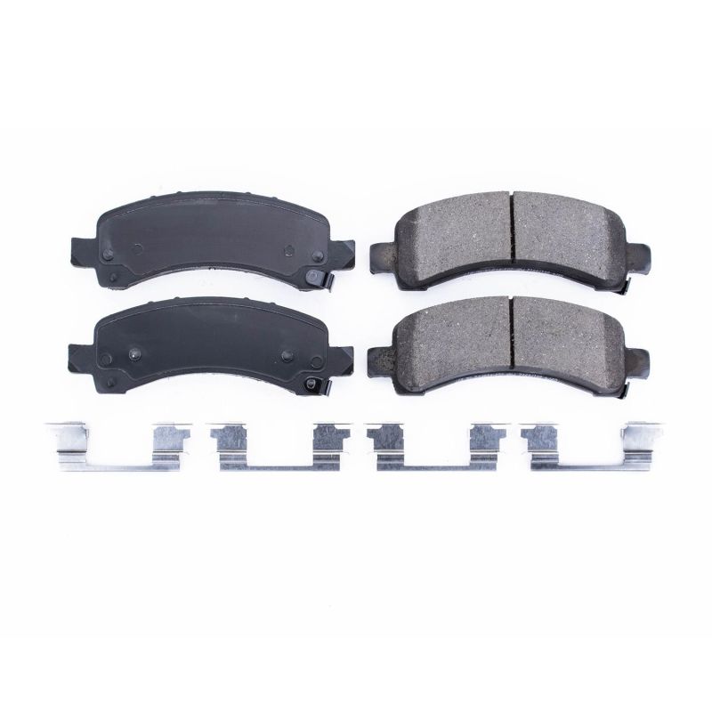 PSB Z17 Evolution Brake Pads - Power Stop 03-19 Chevrolet Express 2500 Rear Z17 Evolution Ceramic Brake Pads w/Hardware