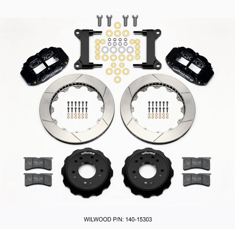 WIL Superlite Brake Kit - Wilwood Narrow Superlite 6R Front Hat Kit 13.06 63-87 C10 w/ Wilwood Pro Spindles
