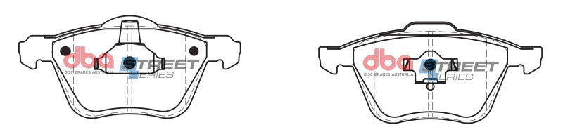 DBA Street Series Brake Pads - DBA 03-14 Volvo XC90 (w/316mm Front Rotor) Front Street Series Brake Pads