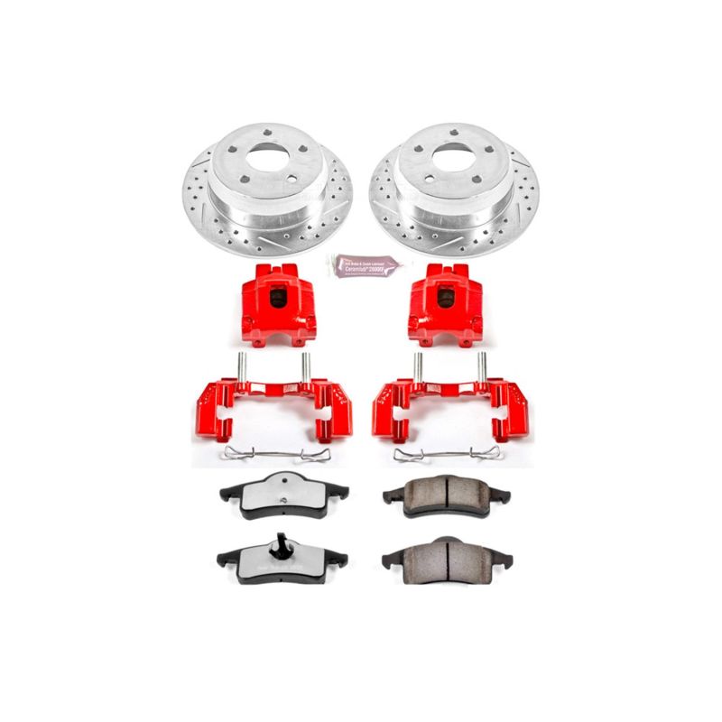 PSB Z36 Truck & Tow Kit w/Cals - Power Stop 99-04 Jeep Grand Cherokee Rear Z36 Truck & Tow Brake Kit w/Calipers
