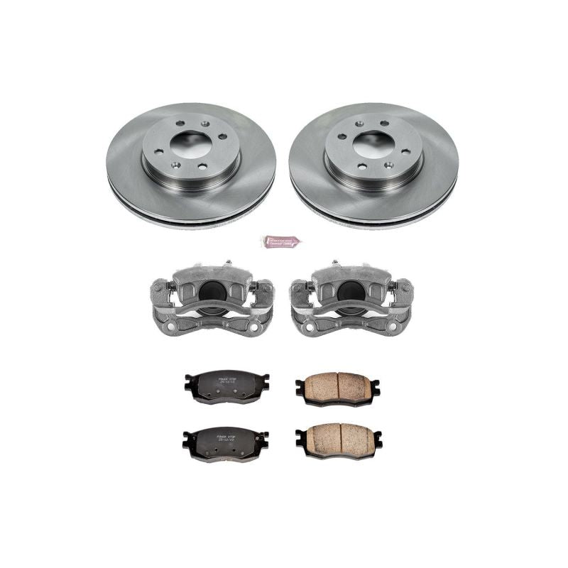 PSB Autospecialty Kit w/Cals - Power Stop 06-11 Hyundai Accent Front Autospecialty Brake Kit w/Calipers