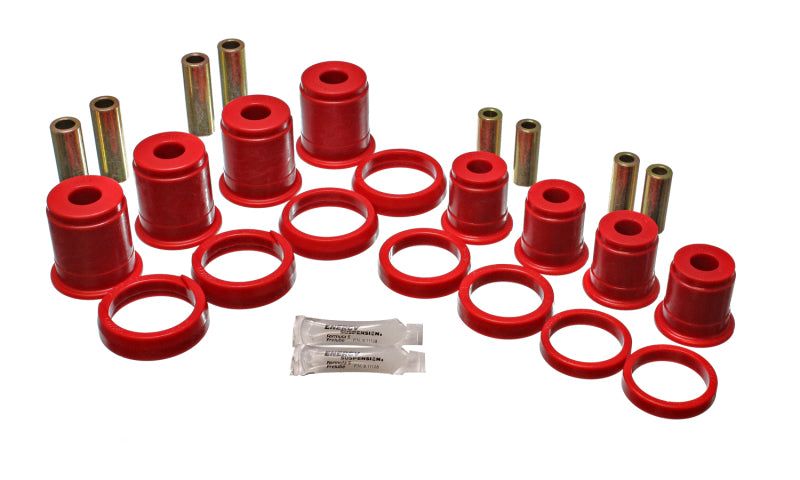 ES Cntrl Arm Bushings - Red - Energy Suspension 84-01 Jeep Cherokee/Wagoneer/Comanche 2WD Red Front Control Arm Bushings