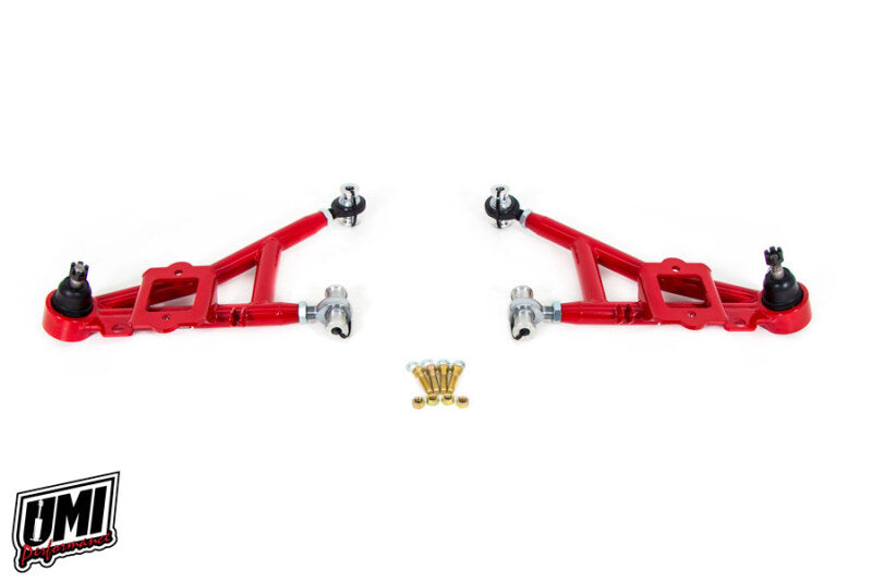 UMI Lower Control Arms - UMI Performance 93-02 GM F-Body Front Adjustable Lower A-Arms - Drag - CrMo