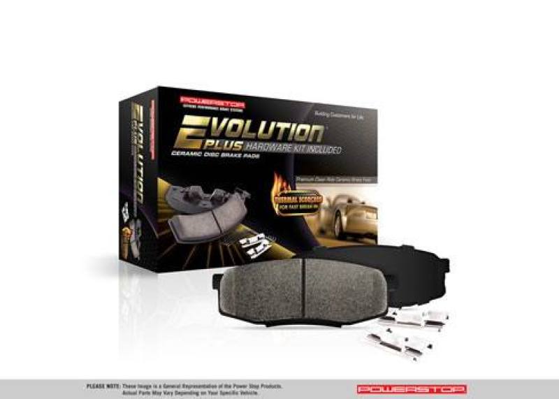 PSB Z17 Evolution Brake Pads - Power Stop 17-18 Mercedes-Benz AMG GT Front Z17 Evolution Ceramic Brake Pads w/Hardware