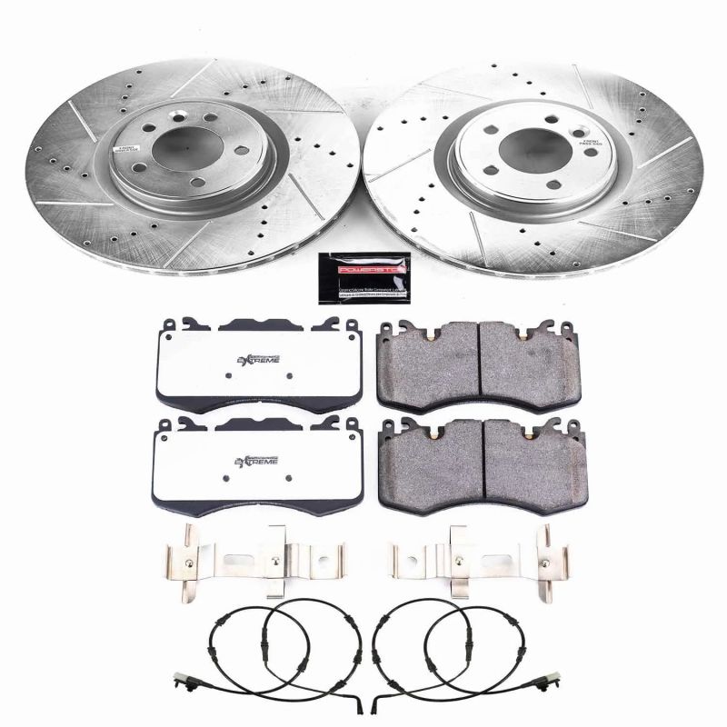 PSB Evolution Drill/Slot Rotor - Power Stop 18-21 Land Rover Range Rover Sport Front Z36 Truck & Tow Brake Kit