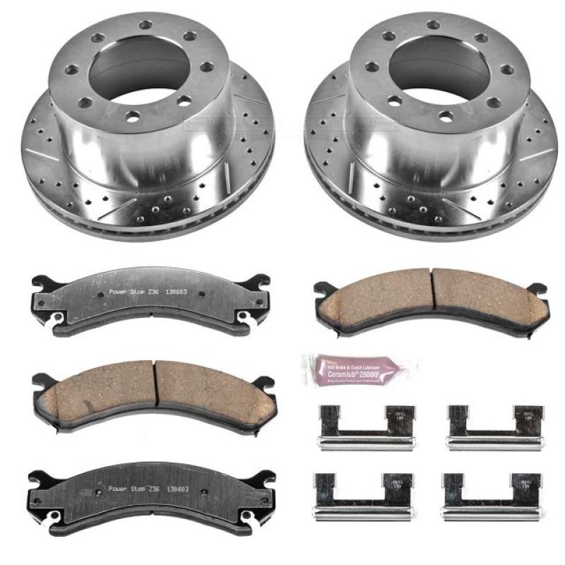 PSB Z36 Truck & Tow Kit - Power Stop 01-06 Chevrolet Silverado 3500 Rear Z36 Truck & Tow Brake Kit