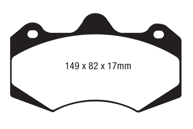EBC Yellowstuff Brake Pad Sets - EBC AP Racing Caliper CP7040 Yellowstuff Brake Pads