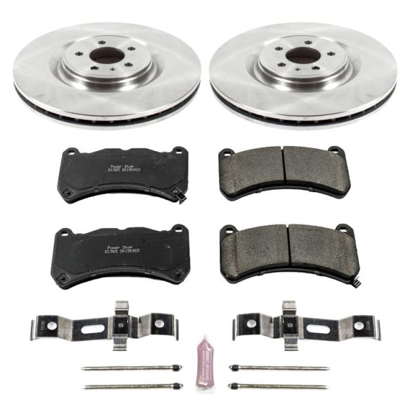 PSB Autospecialty Rotor - Power Stop 13-14 Ford Mustang Front Autospecialty Brake Kit