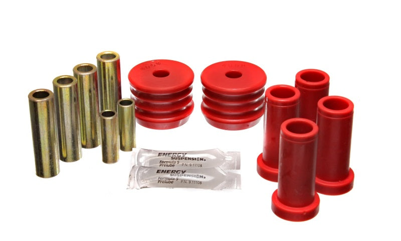 ES Cntrl Arm Bushings - Red - Energy Suspension 64-76 BMW 2002 Red Rear Control Arm Bushing Set