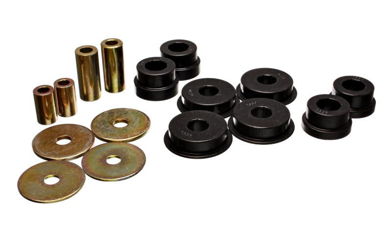 ES Diff Bushings - Black - Energy Suspension 03-05 Mitsubishi Lancer EVO 8 Black Rear Differential / Mustache Bar Bushing Set