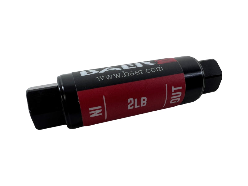 BAE Residual Pressure Valve - Baer Brakes Residual Valve - 2LB, 3/8 IFF Fittings