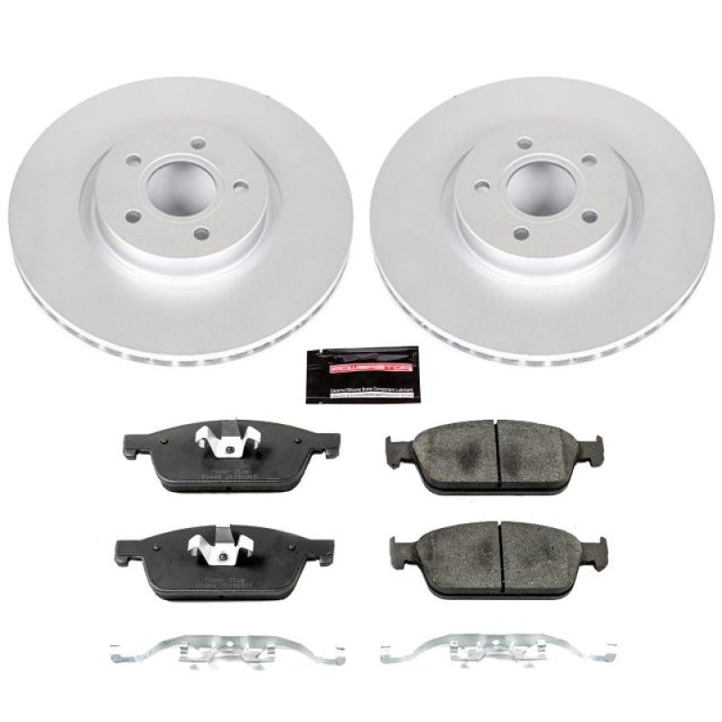 PSB Z23 Evolution Coated Kit - Power Stop 13-14 Ford Focus Front Z23 Evolution Sport Coated Brake Kit