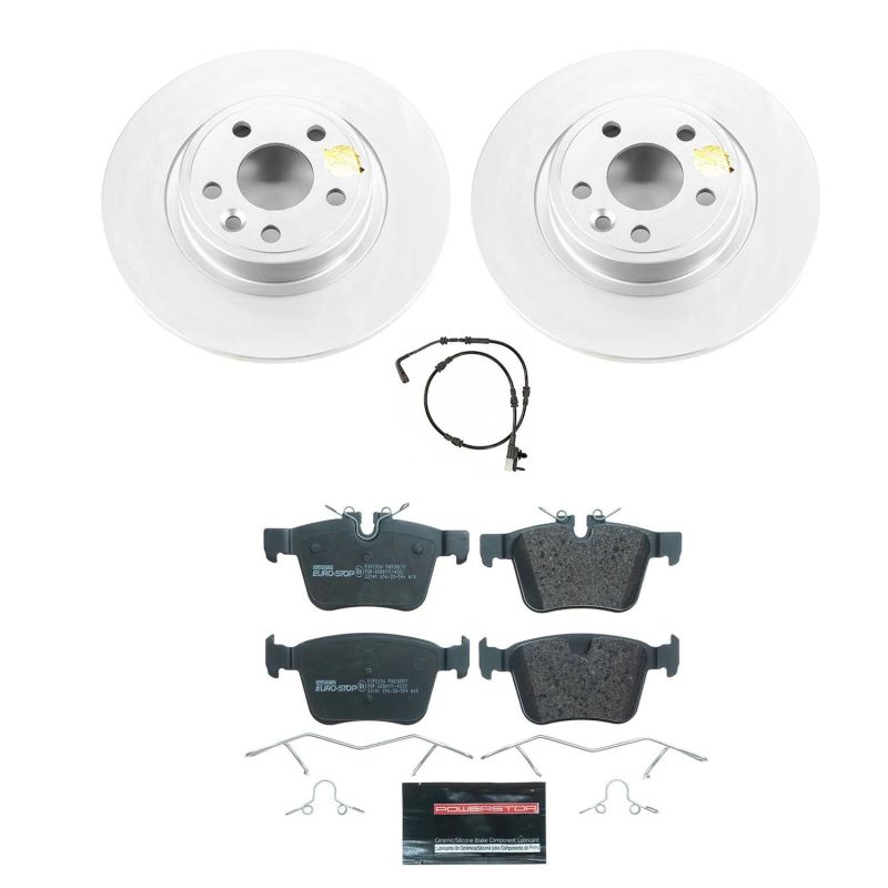 PSB Euro-Stop Kit - Power Stop 18-19 Jaguar E-Pace Rear Euro-Stop Brake Kit