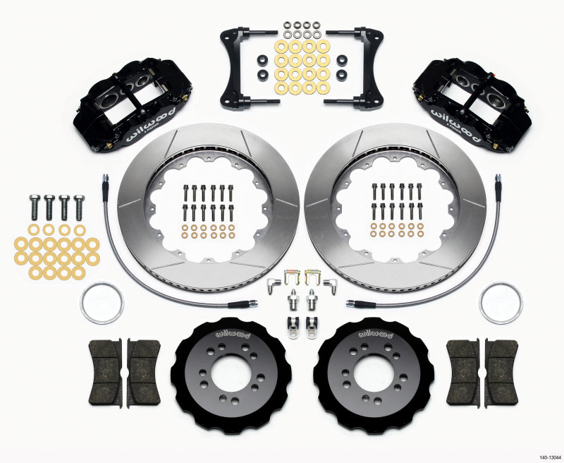 WIL Superlite Brake Kit - Wilwood Narrow Superlite 6R Front Hat Kit 14.00in 2008-up Hyundai Genesis Coupe w/Lines