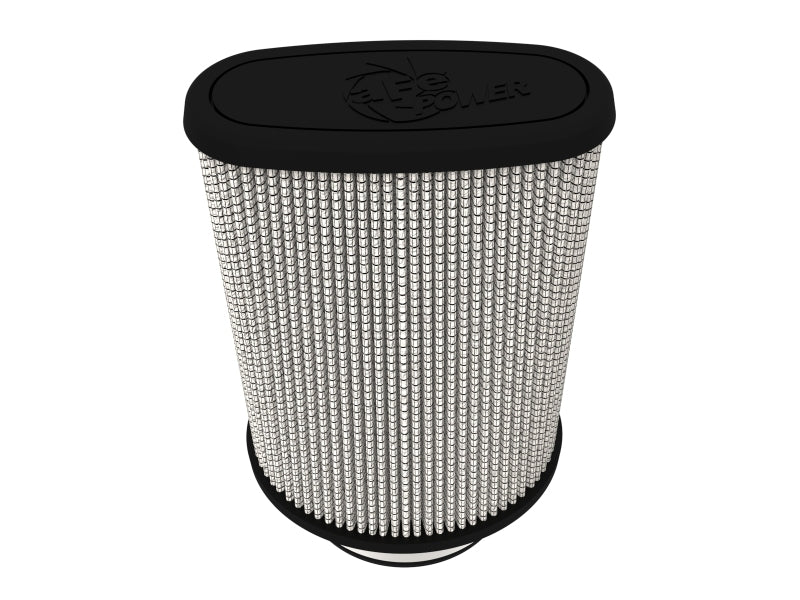 AFE Universal Pro Dry S Filter - aFe Magnum FLOW Pro DRY S Universal Air Filter 3.5in Flange 5.75x5in Base 6x2.75in Top 6.5in Height
