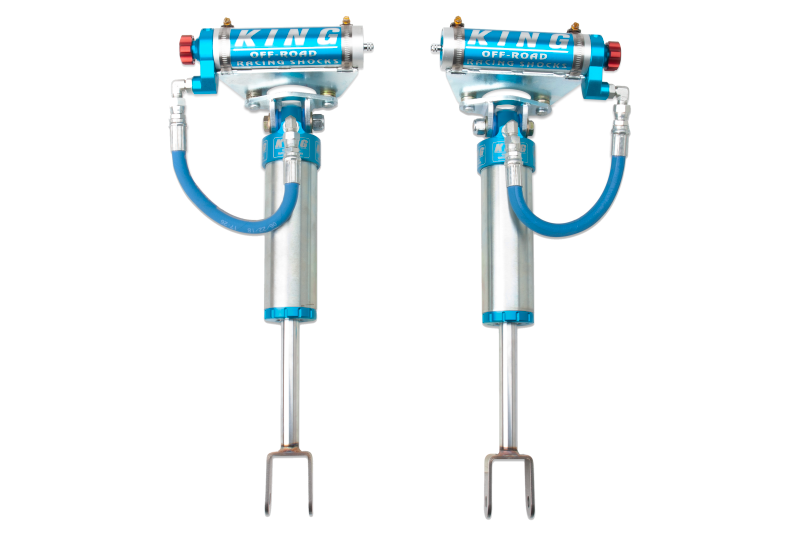 KIN 2.5 Shocks - King Shocks 2011+ Chevrolet Silverado 2500/3500/HD Front 2.5 Dia Remote Res Shock w/Adjuster (Pair)