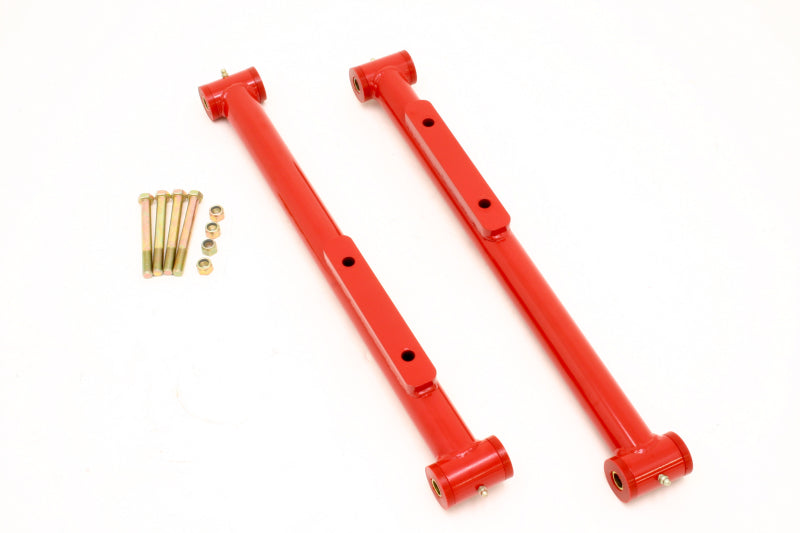 BMR Control Arms - BMR 91-96 B-Body Non-Adj. Extended Length Lower Control Arms (Polyurethane) - Red