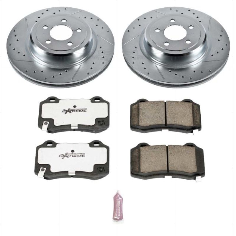 PSB Z26 Street Warrior Kit - Power Stop 08-23 Dodge Challenger Rear Z26 Street Warrior Brake Kit
