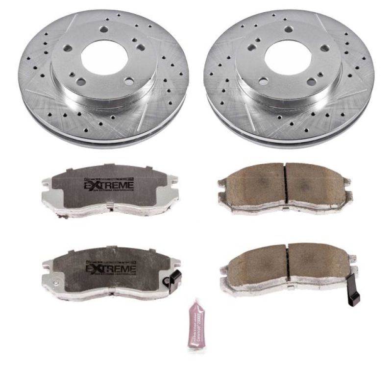 PSB Z26 Street Warrior Kit - Power Stop 95-05 Chrysler Sebring Front Z26 Street Warrior Brake Kit