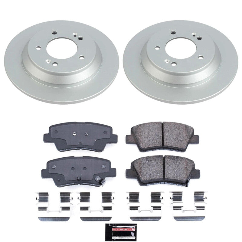 PSB Z17 Evolution Coated Kit - Power Stop 22-23 Hyundai Kona Rear Z17 Coated Brake Kit