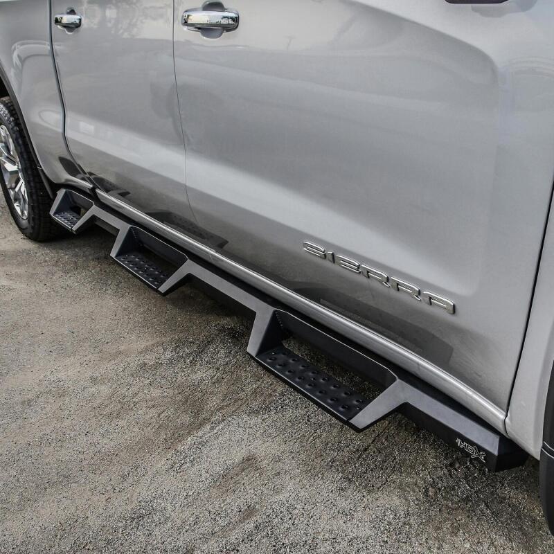 WES Nerf Bars - HDX Drop - Westin 19-22 GMC Sierra 1500 CC 6.5ft Bed (Excl. 2019 Ltd/LD) HDX Drop W2W Nerf Step Bars - Tex. Blk