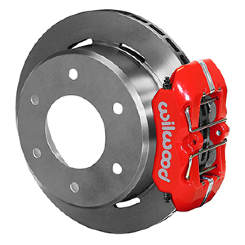 WIL Dynapro Brake Kit - Wilwood 63-87 C10/C15 DynaPro FDPLP Red Calipers 11in x .81in Rotors 6-Lug Rear Disc Brake Kit