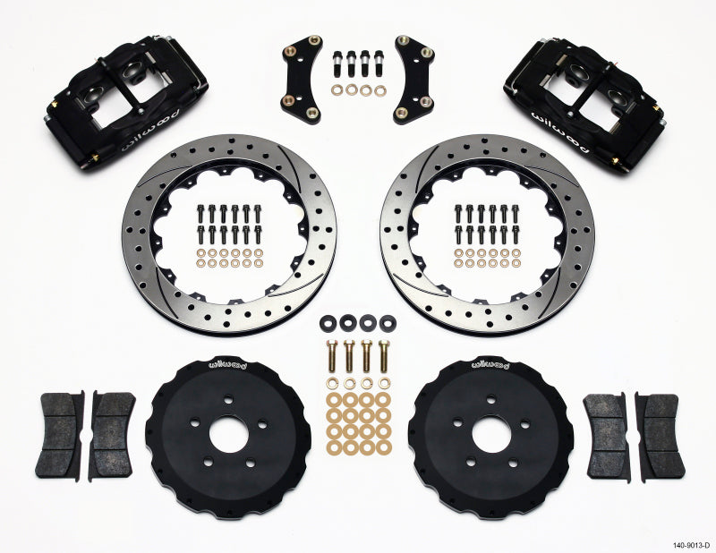 WIL Superlite Brake Kit - Wilwood FSLI4 Front Hat Kit 13.00in Drilled 2004-05 Scion tC