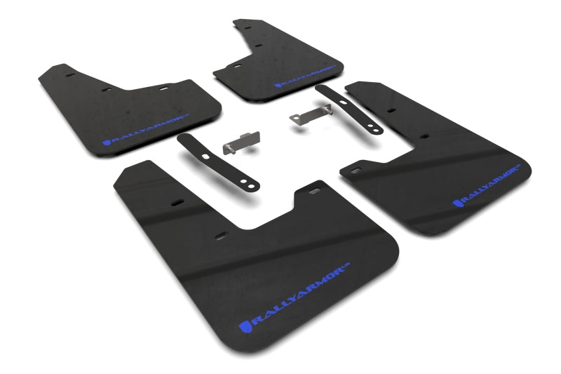 RAL UR Blk Flap/Blue Logo - Rally Armor 23-25 Kia Niro SG2 Black UR Mud Flap Blue Logo