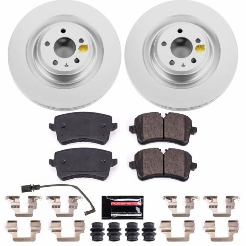 PSB Z23 Evolution Coated Kit - Power Stop 16-18 Audi A7 Quattro Rear Z23 Evolution Sport Coated Brake Kit