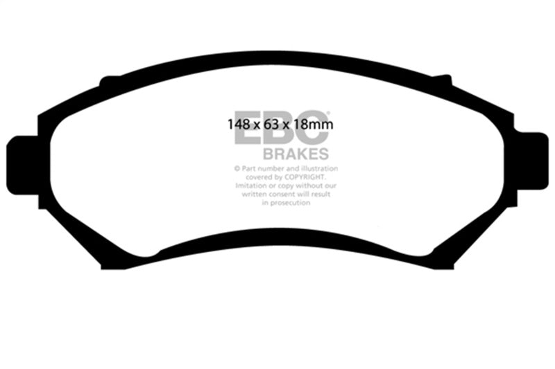EBC Redstuff Brake Pad Sets - EBC 97-03 Buick Century 3.1 Redstuff Front Brake Pads