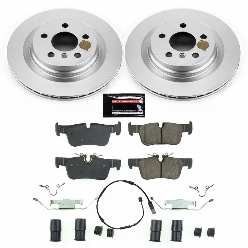 PSB Z23 Evolution Coated Kit - Power Stop 16-19 BMW X1 Rear Z23 Evolution Sport Coated Brake Kit