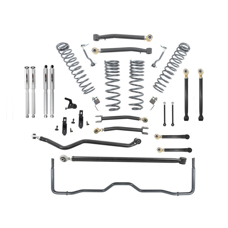 BT Lift Kit w Shocks - Belltech 20-21 Gladiator JT Rubicon 4in. Lift Lift Kit w/Trail Performance Shocks/Rear Anti-Sway Bar