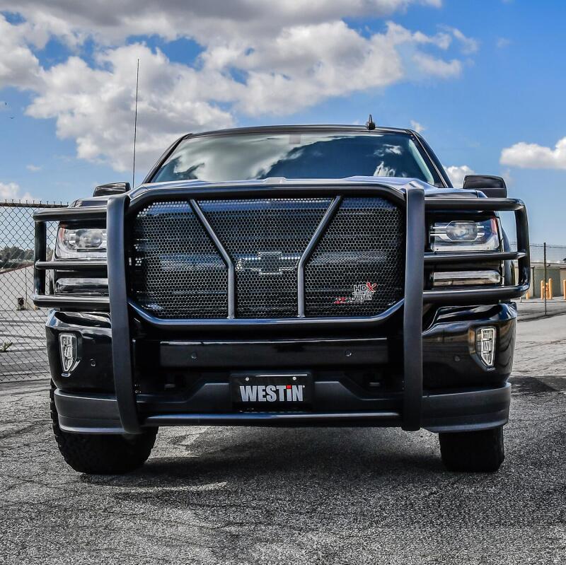 WES HDX Grille Guards - Westin 16-18 Chevrolet Silverado 1500 HDX Modular Grille Guard - Black