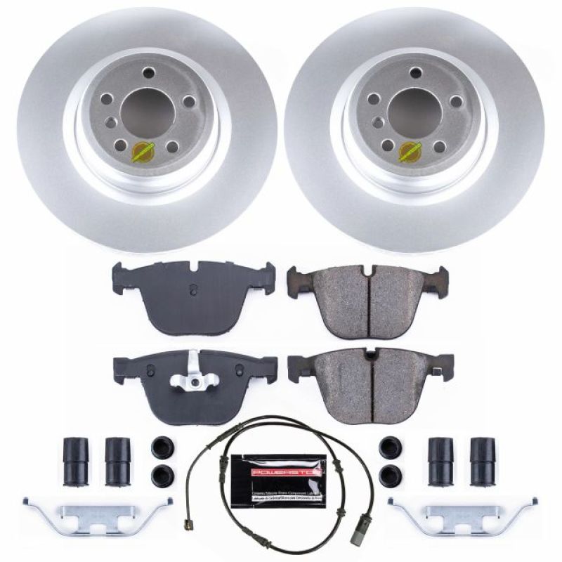 PSB Z17 Evolution Coated Kit - Power Stop 11-15 BMW 750i Rear Z17 Evolution Geomet Coated Brake Kit