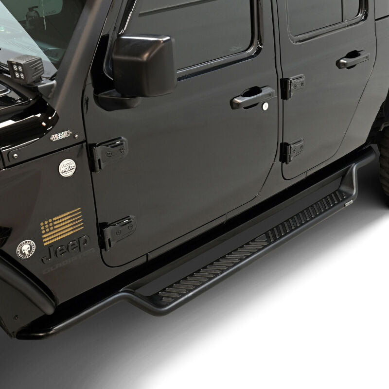WES Running Boards - Outlaw - Westin 20-25 Jeep Gladiator Outlaw Drop Running Boards - Tex. Blk