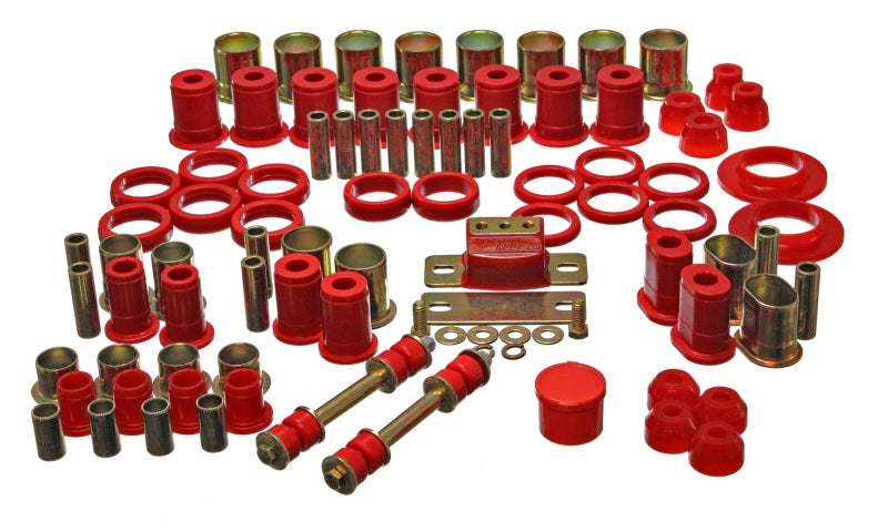 ES Hyper-Flex Sets - Red - Energy Suspension 66-72 Oldsmobile Cutlass/442/F-85/Europa Red Hyper-flex Master Bushing Set