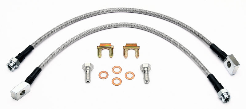 WIL Flexline Brake Hose - Wilwood Flexline Kit 97-03 Corvette w/ OEM Front Caliper
