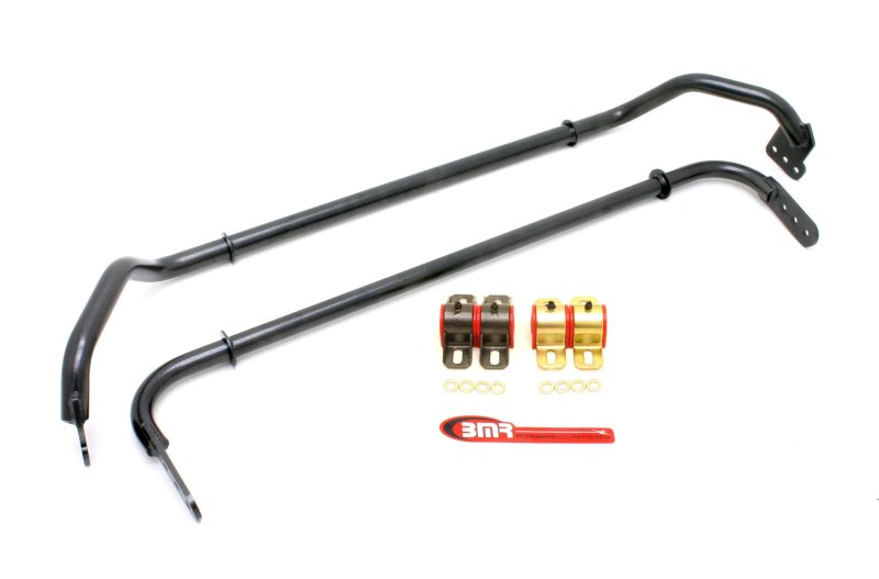 BMR Sway Bar Kits - BMR 10-11 Chevrolet Camero Front and Rear Sway Bar Kit w/ Bushings - Black Hammertone