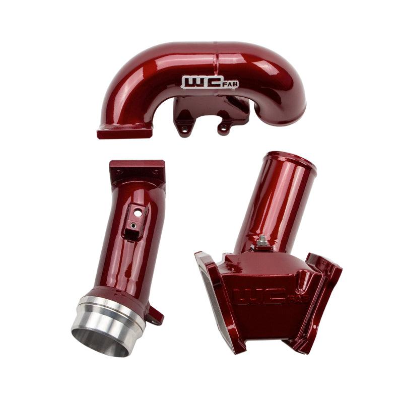WCF Y-Bridge Kit - Wehrli 06-07 Chevrolet Duramax LBZ 3in. Y-Bridge Kit - WCFab Red